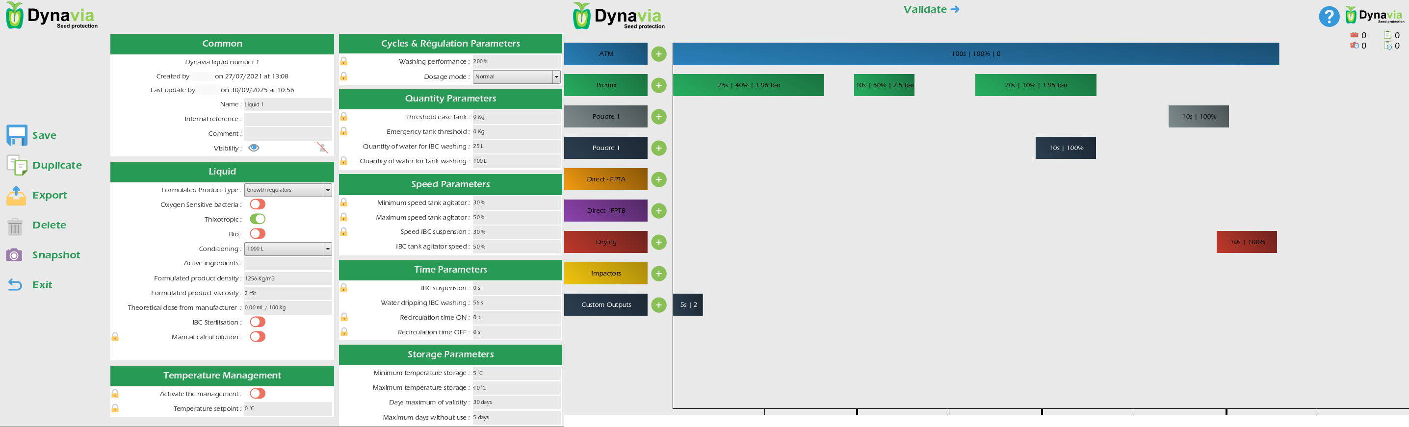 Recettage autonome et guidé